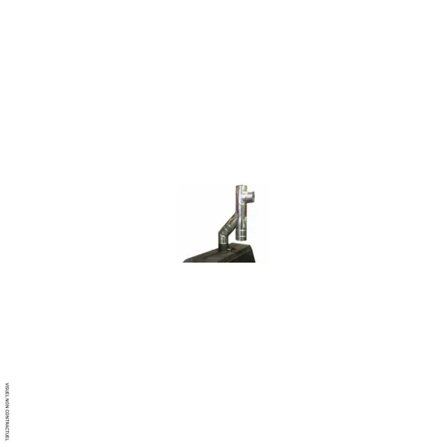 Kit de inicio chimenea acero inoxidable ECOPOLY 100 kW calefacción leña