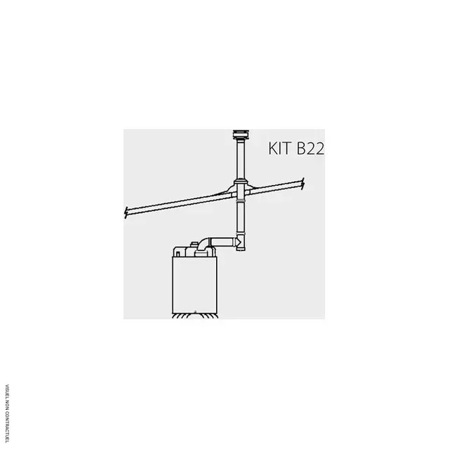 Kit evacuazione tetto grondaia B22 AGVX 80 SOVELOR-DANTHERM