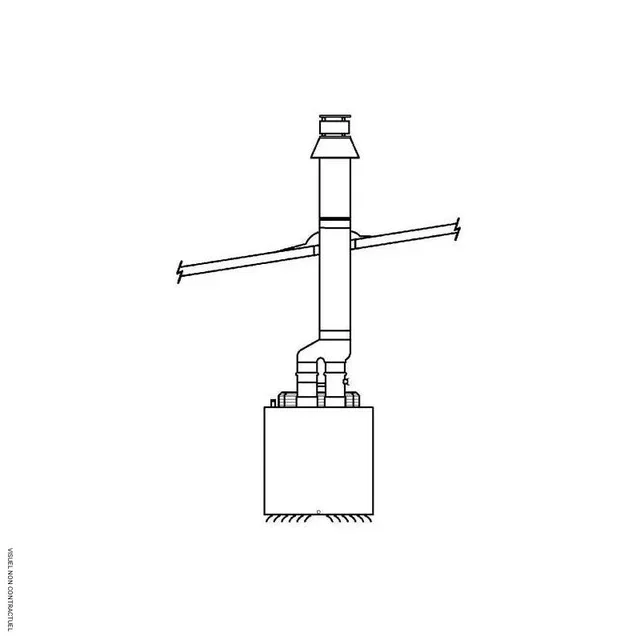 C32 Concentric Roof Flue Kit Sovelor AGVX AGS Suction Cup