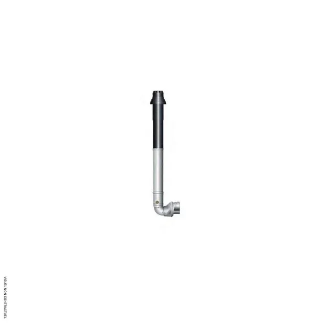 Kit ventouse toiture SEET Ø 100 mm bi-tubes pour aérothermes AH
