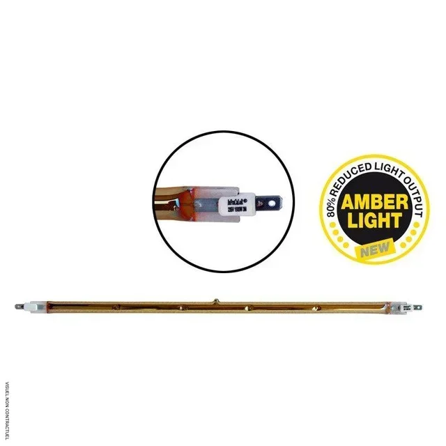 Lampe chauffante infrarouge 1500W IPX5 lumière ambrée terrasse - Star Progetti