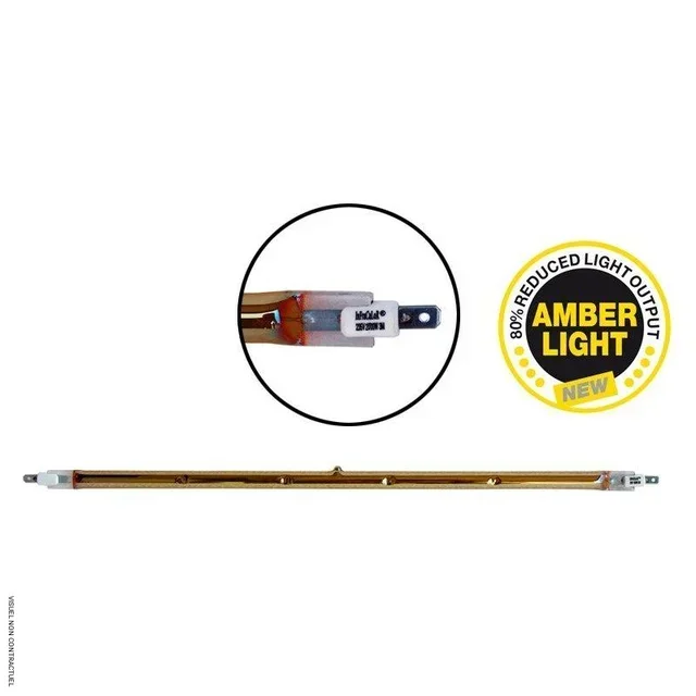 Lampe infrarouge 2000W IPX5 lumière ambrée Star Progetti chauffage extérieur