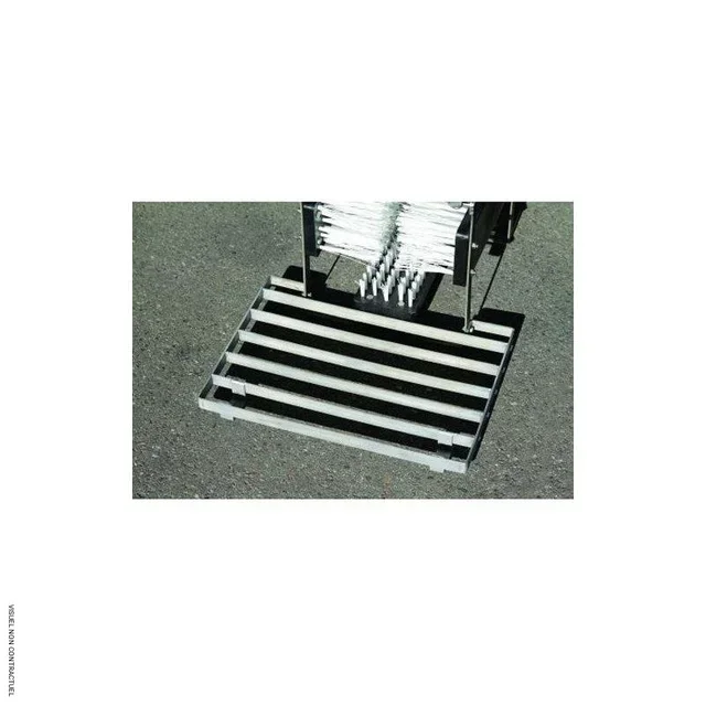 Paillasse caillebotis nettoyeur bottes inox CEMO