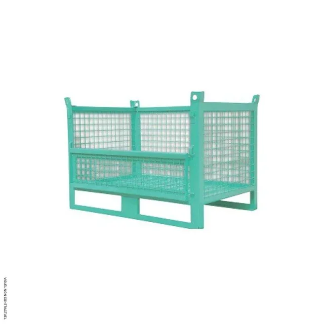 Stackable metal basket 1000 kg with gate CMR-10SP IMER