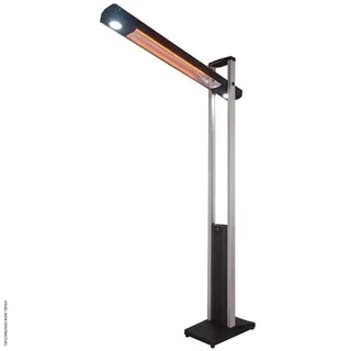 Parasol chauffant électrique 2,3kW LED CRANE-900R VELTRON – Chauffage terrasse infrarouge carbone avec éclairage LED réglable et télécommande