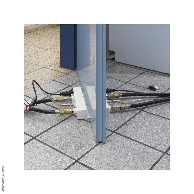Passagem de batente de porta PlanoPTAC Dantherm - Ligação de ar condicionado ultra-plano 6mm