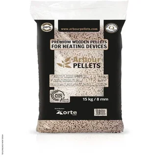 Palette 66 Säcke Holzpellets A1 Orte 15kg - Premium zertifizierte Granulat