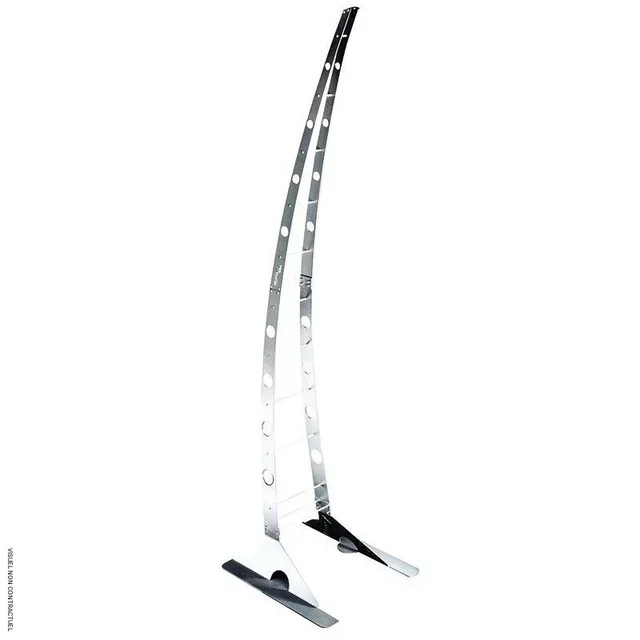 Pied chauffant design Giraffa acier argenté 220 cm Star Progetti
