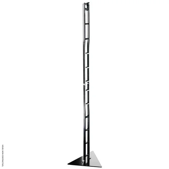 Pied design Scala argent H213cm Star Progetti pour chauffage extérieur