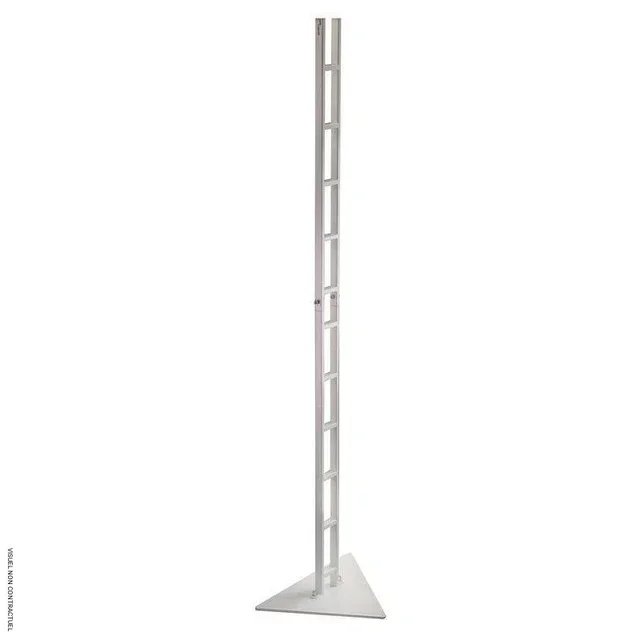 Pied support design Scala blanc 213 cm double chauffage infrarouge Star Progetti