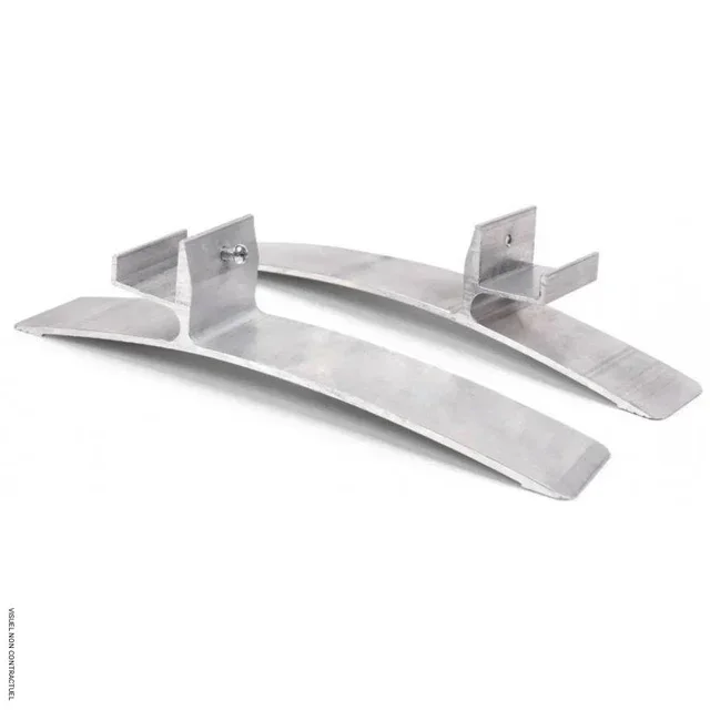 Pieds aluminium anodisé TIH 300/400 S Trotec - Fixation panneau infrarouge