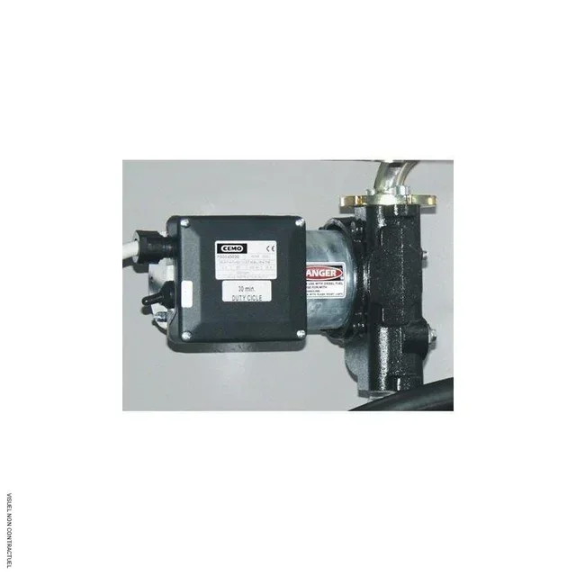 Pompe électrique 24V 80L/min avec pistolet automatique et flexible 4m Cemo