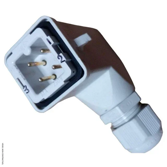 Angled thermostat plug 3P+N SOVELOR-DANTHERM unwired