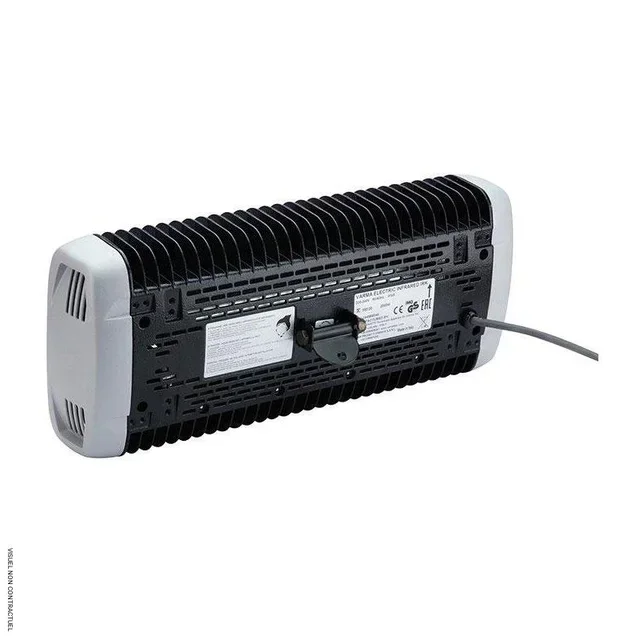 Radiant électrique infrarouge VARMA 550/20NR 2000W noir IPX5 télécommande murale