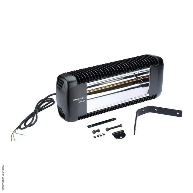 Radiant électrique infrarouge VARMA 550/20NR 2000W noir IPX5 télécommande murale