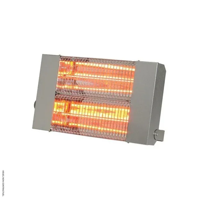 Radiant infrarouge inox 3000W IPX5 IRC3000CI Sovelor - chauffage électrique extérieur terrasse