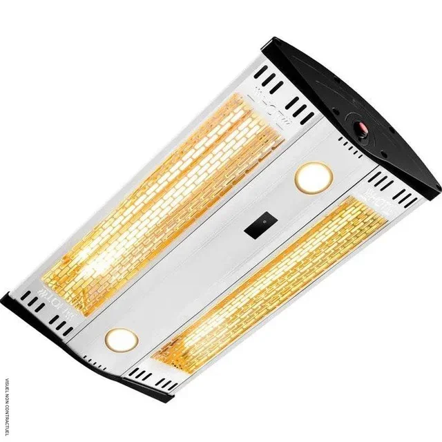 Radiant infrarouge plafond 2000W aluminium télécommande TROTEC IR 2000 C