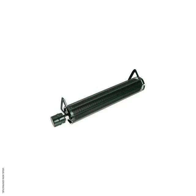 Radiateur électrique ailettes Frico 1150W rétro robuste IP44 vert foncé montage horizontal industriel