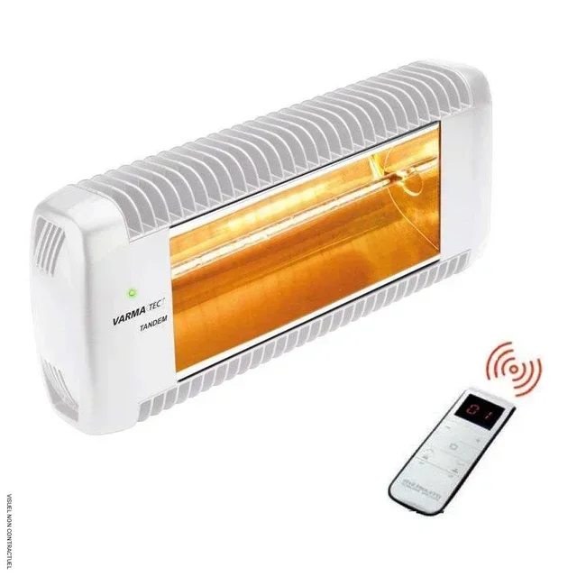 Radiateur infrarouge mural 2000W IPX5 VARMA TANDEM RADIO - Star Progetti