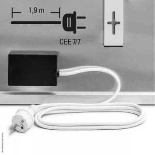 Radiateur infrarouge mural Trotec TIH 500 S 580W - chauffage électrique économique