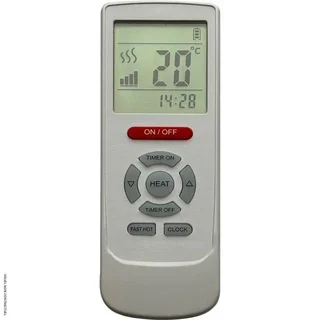 Schwarze wandmontierte Infrarotheizung ohne Licht OLO-R1.8 1800W TEDDINGTON WLAN-fähig