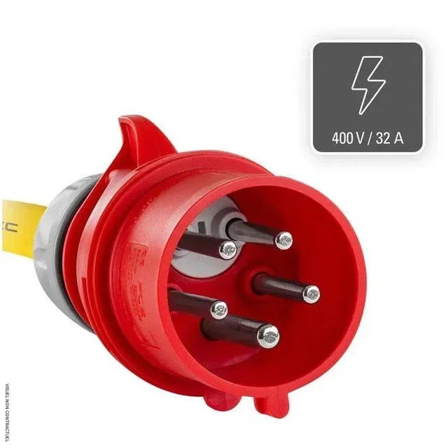 Rallonge CEE 32A 20m 6mm² 400V IP44 Trotec professionnelle H07RN-F