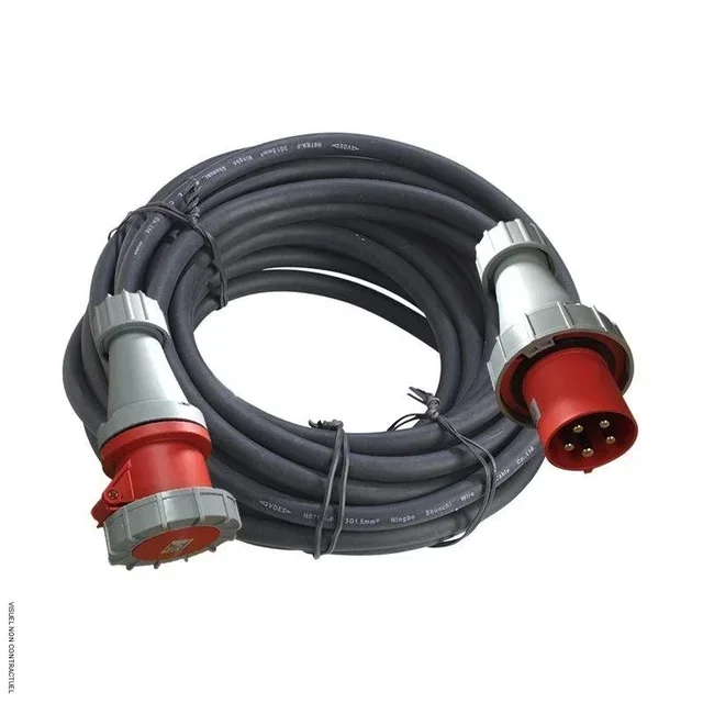 Rallonge électrique HEATCOM 20m 5x16mm² 400V 63A H07RN-F professionnelle