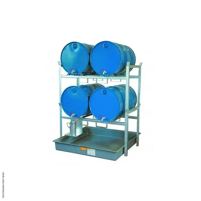 CEMO 800 Fassregal für 4 x 220L Schmieröl-Fässer