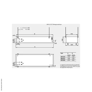 Cortina de ar quente embutida água FRICO ARF3210W horizontal monofásica