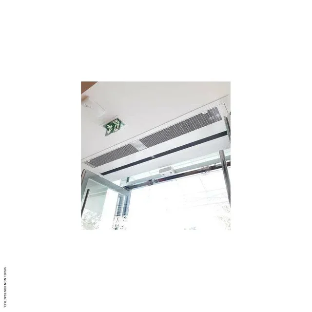 Rideau d'air chaud encastré Frico Arden 3200 ARF3215E12 3,2m triphasé faux-plafond