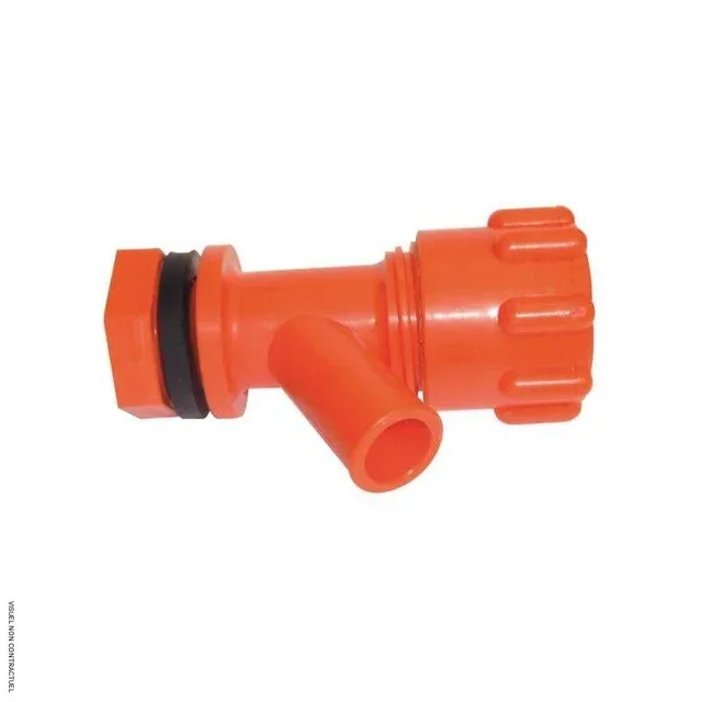 Robinet progressif CEMO DN20 polypropylène à visser pour traversée de paroi
