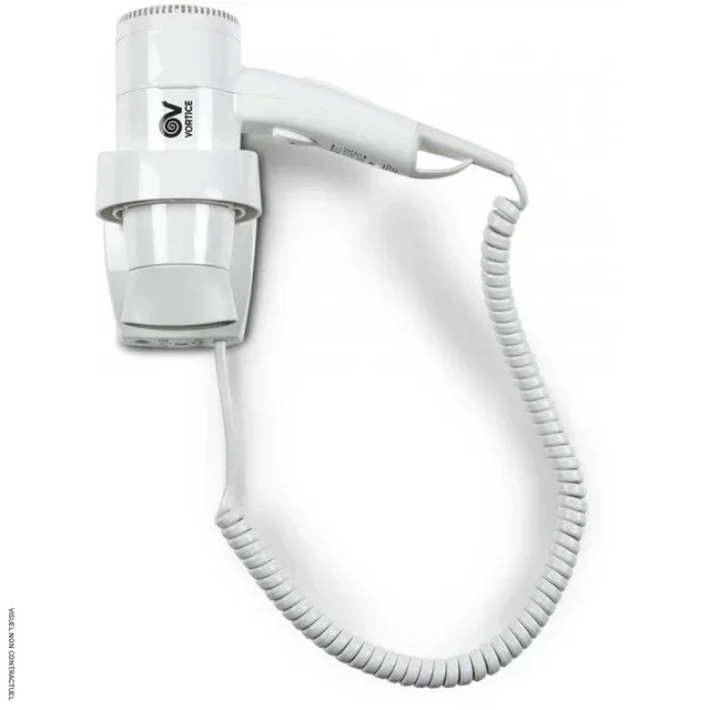 Sèche-cheveux mural Phon SCP 1200 Vortice - 2 niveaux de puissance, design moderne blanc