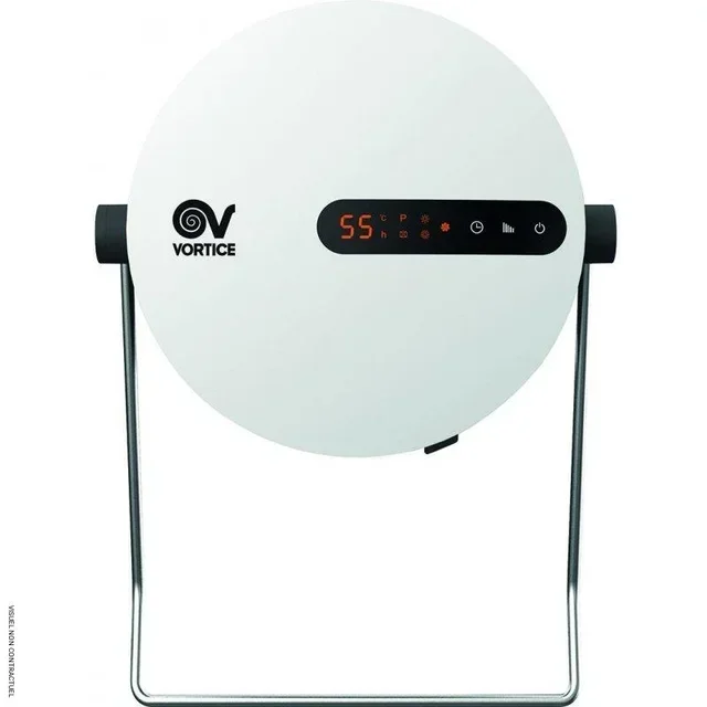 Sèche-serviette soufflant 1500W Microcomfort T Vortice avec télécommande et programmation hebdomadaire