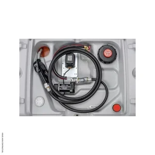 620L CEMO Easy Mobil ADR Fuel Station with Cover and 18V Pump - Portable Diesel Tank