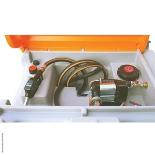 Estação de abastecimento de gasóleo 980L ADR CEMO bomba 12V BiPump com tampa