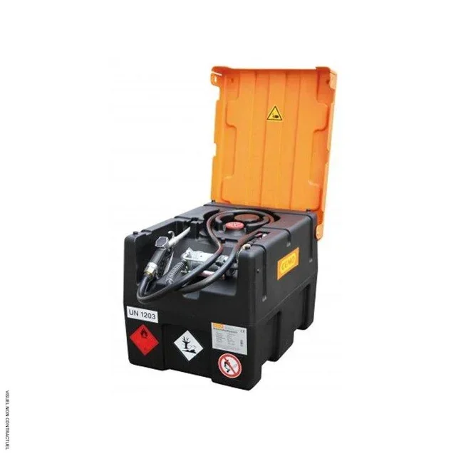 Mobile fuel station 190L ADR CEMO manual pump with lid