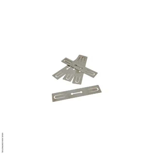 Support fixation 2 câbles Ø11mm entraxe 60mm acier inoxydable Heatcom