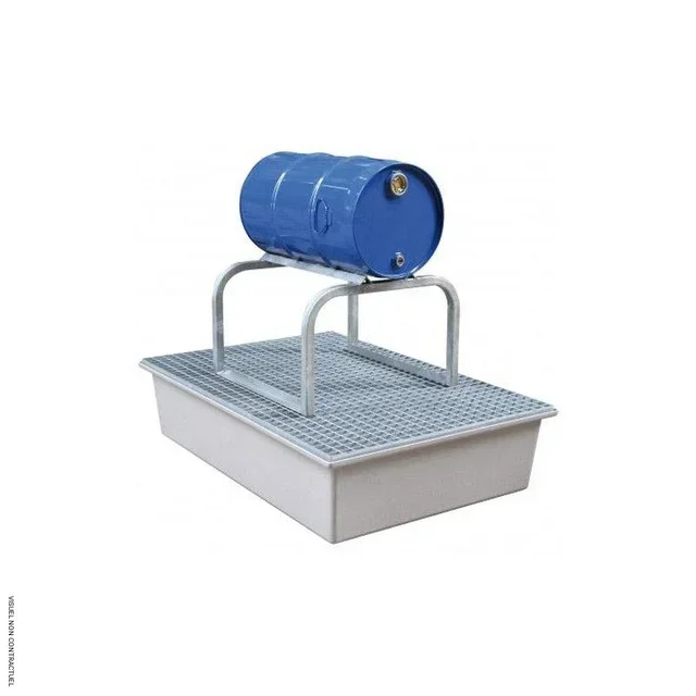 Support fût FBG1 acier galvanisé 60/220L horizontal CEMO