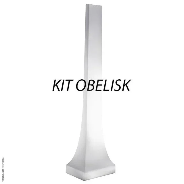 Support lumineux OBELISK polyéthylène HELIOSA + KIT OBE2 Star Progetti