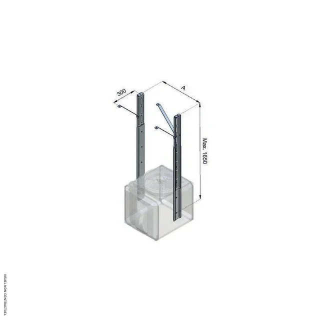 Soporte de suspensión vertical para aerotermo de techo AGM SPLUS