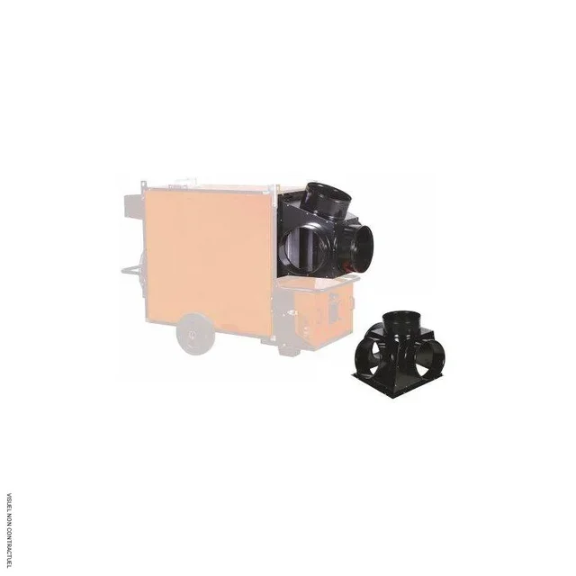 Tête de soufflage 4 sorties Ø350 mm SPLUS pour climatisation et ventilation