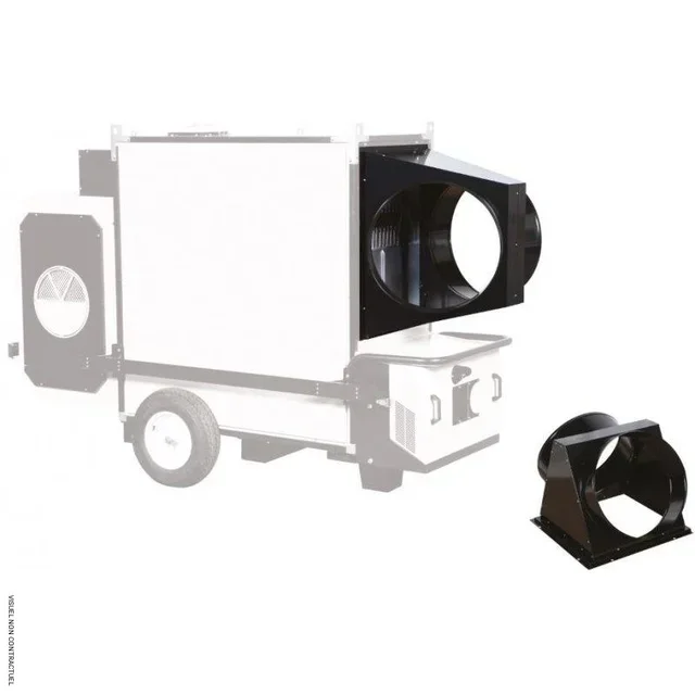 Doppelauslass-Gebläsekopf Ø500 mm SPLUS für Lüftung
