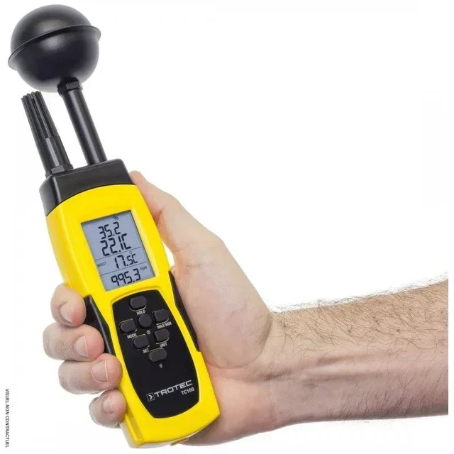 Termoigrometro Trotec TC 100 WBGT - Misurazione professionale dello stress termico