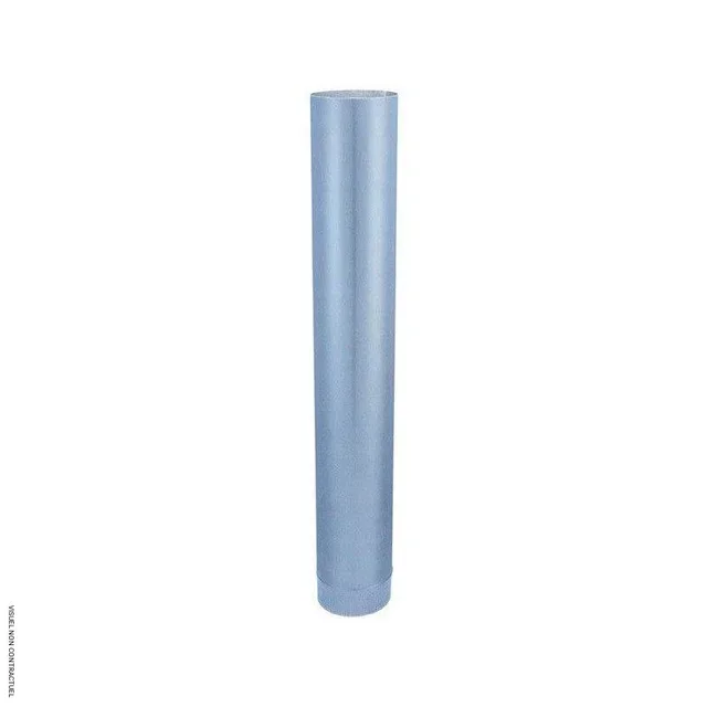 Tube aluminié Ø125 Lg 1m H/C30F AIRGAMMA fumisterie aérotherme fioul
