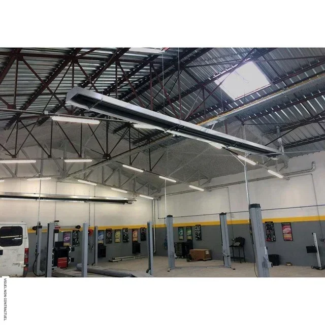 Natural gas radiant tube heater RBT 20 LS SPLUS 20 kW industrial infrared heating system