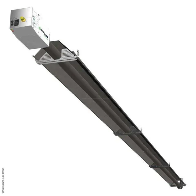 Natural gas radiant tube heater RBT 20 LS SPLUS 20 kW industrial infrared heating system
