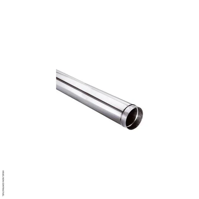 Tuyau cheminée Inox 304 Ø125mm 1m SOVELOR-DANTHERM intérieur