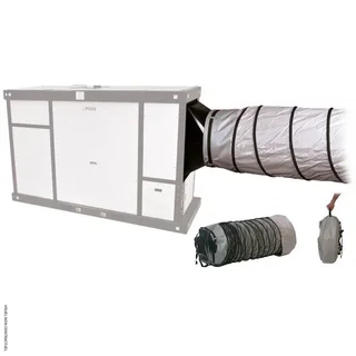 Gaine flexible 6m Ø710mm avec clip SPLUS pour installation ventilation