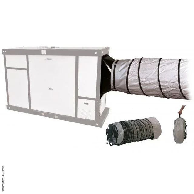 Gaine flexible 6m Ø710mm avec clip SPLUS pour installation ventilation