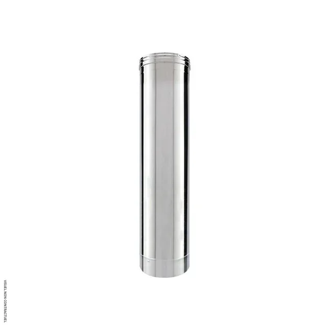 Tuyau inox simple paroi Ø153mm 1m Thermobile - ventilation chauffage